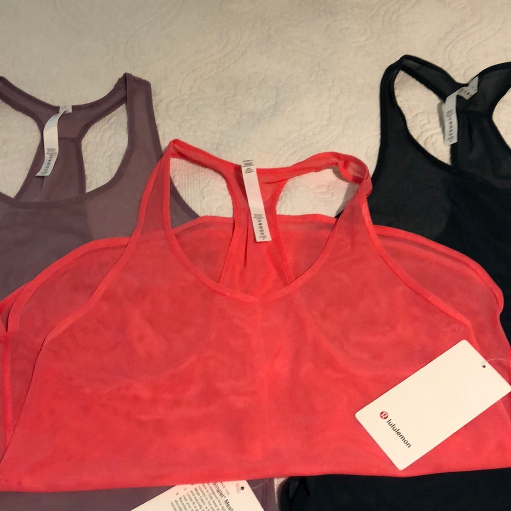 3 lululemon mesh tanks